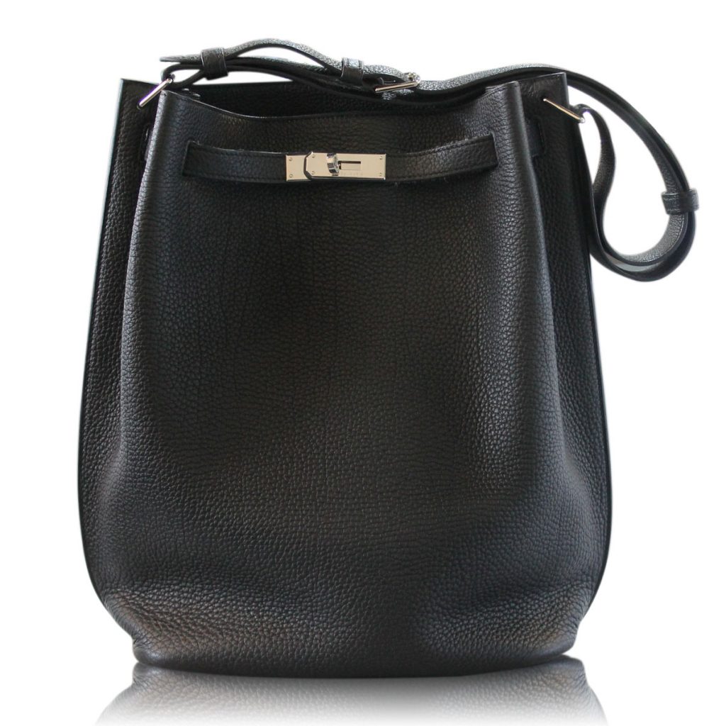 hermes black so kelly 26  