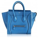 celine blue luggage tote