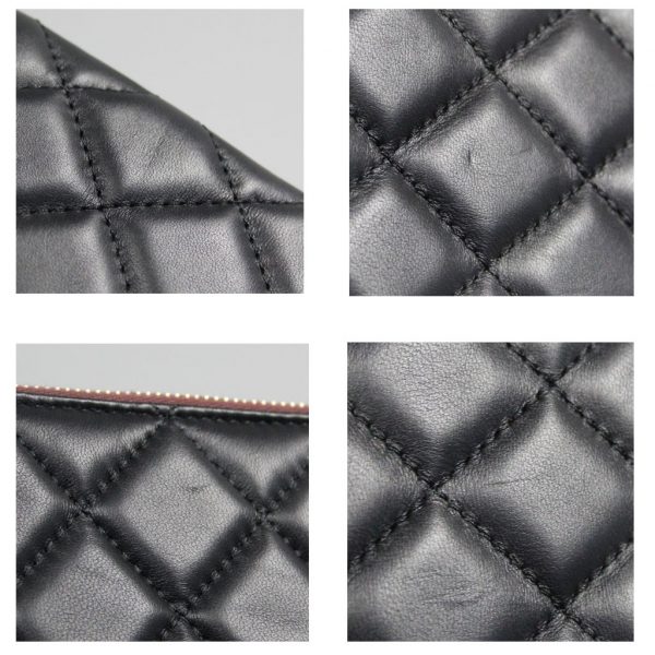 Chanel Black Quilted Lambskin Envelope Clutch iPad Case No. 20
