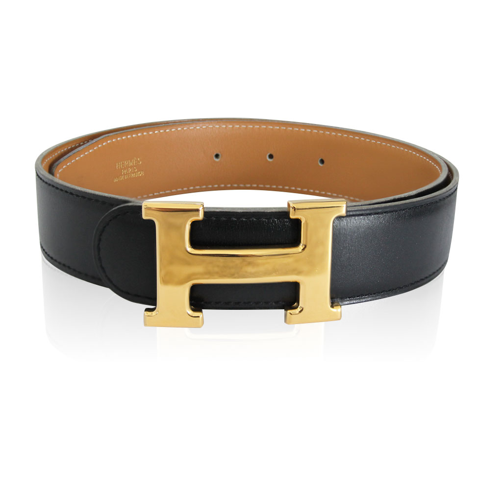 hermes-gold-tone-h-belt-on-black-leather-reversible-size-70