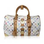 louis vuitton white keepall