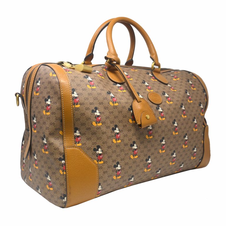 gucci mickey mouse duffle bag