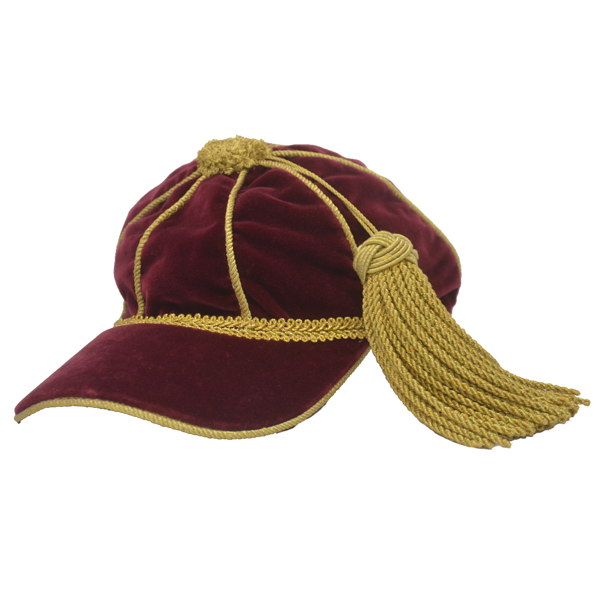 Gucci Red Velvet Hat With Tassel