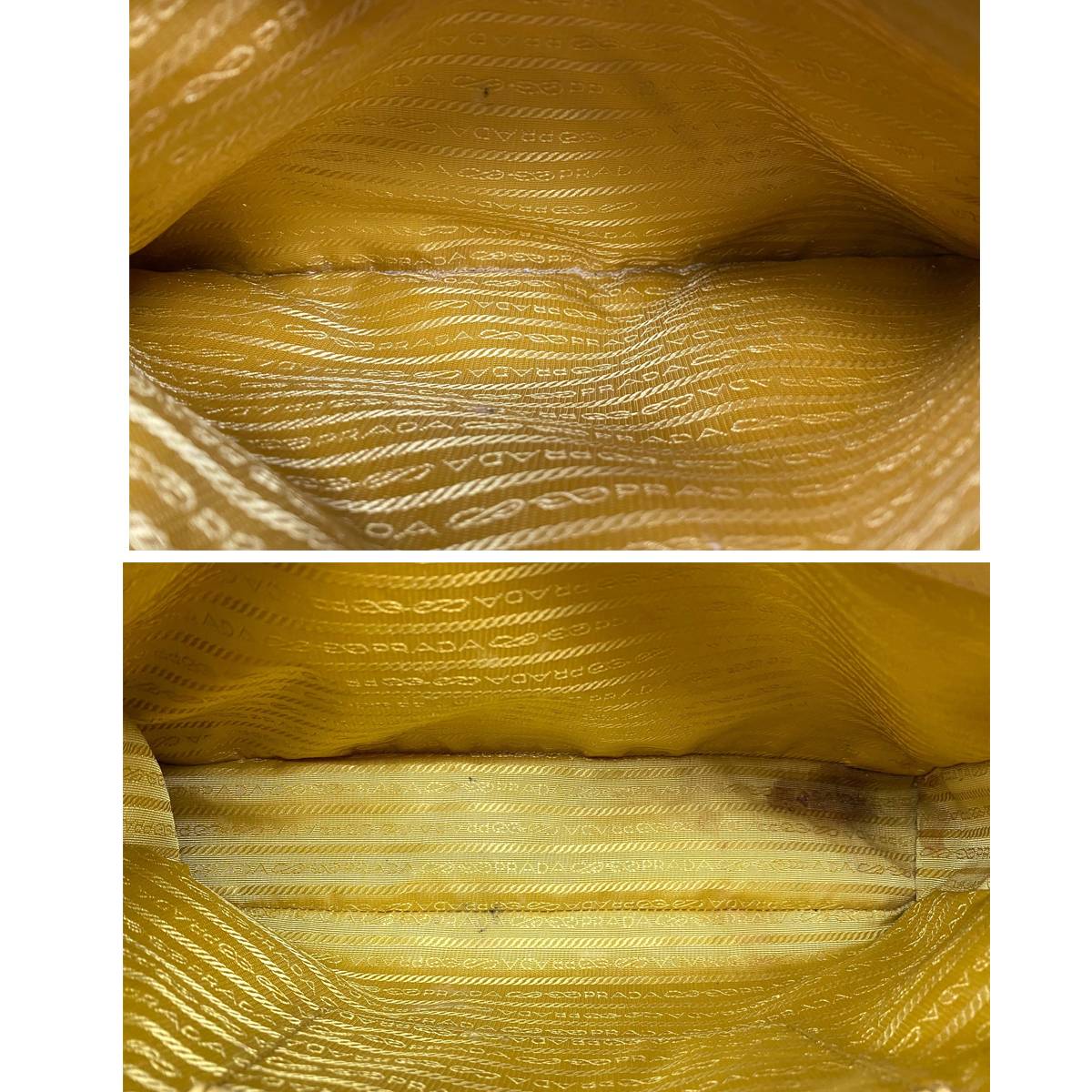 Authentic Prada Saffiano Lux Mustard Medium Tote Bag Authentic Prada Saffiano Lux Mustard Medium Tote Bag