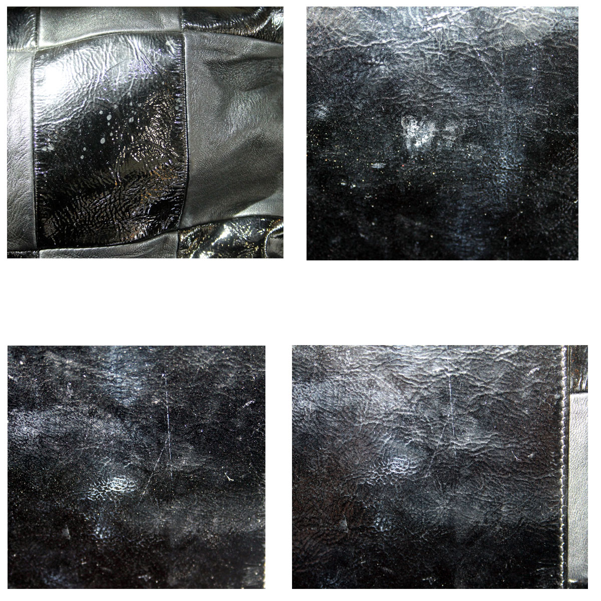 Chanel-Black-Leather-Stains Pre-owned Chanel hobo bags