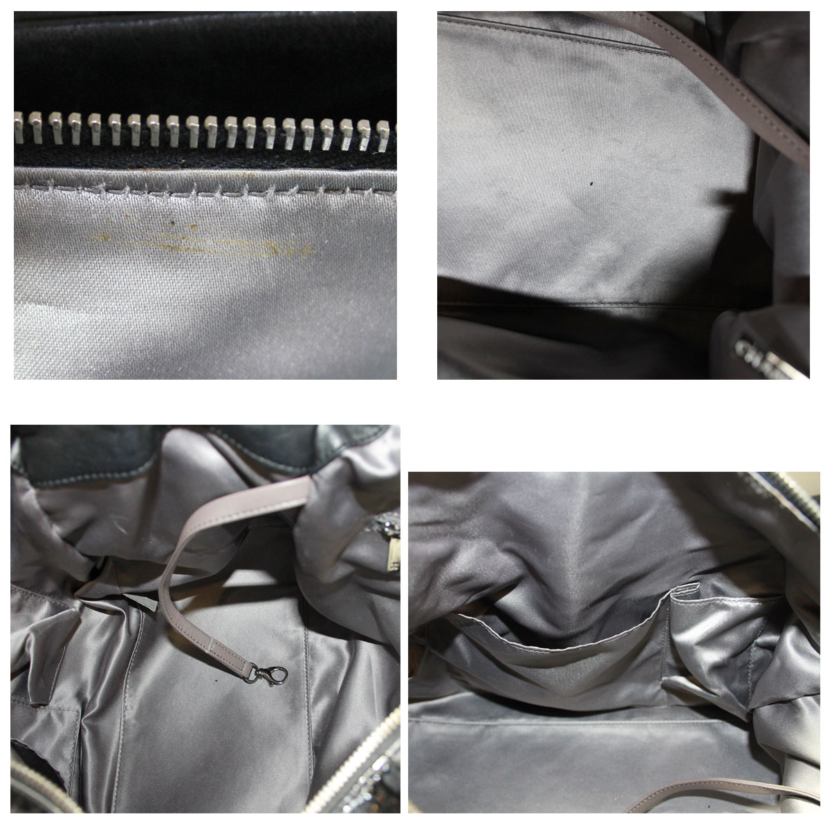 Chanel-Black-Leather-interior-stains Chanel Black Lambskin Leather Hobo Bag Boca Raton