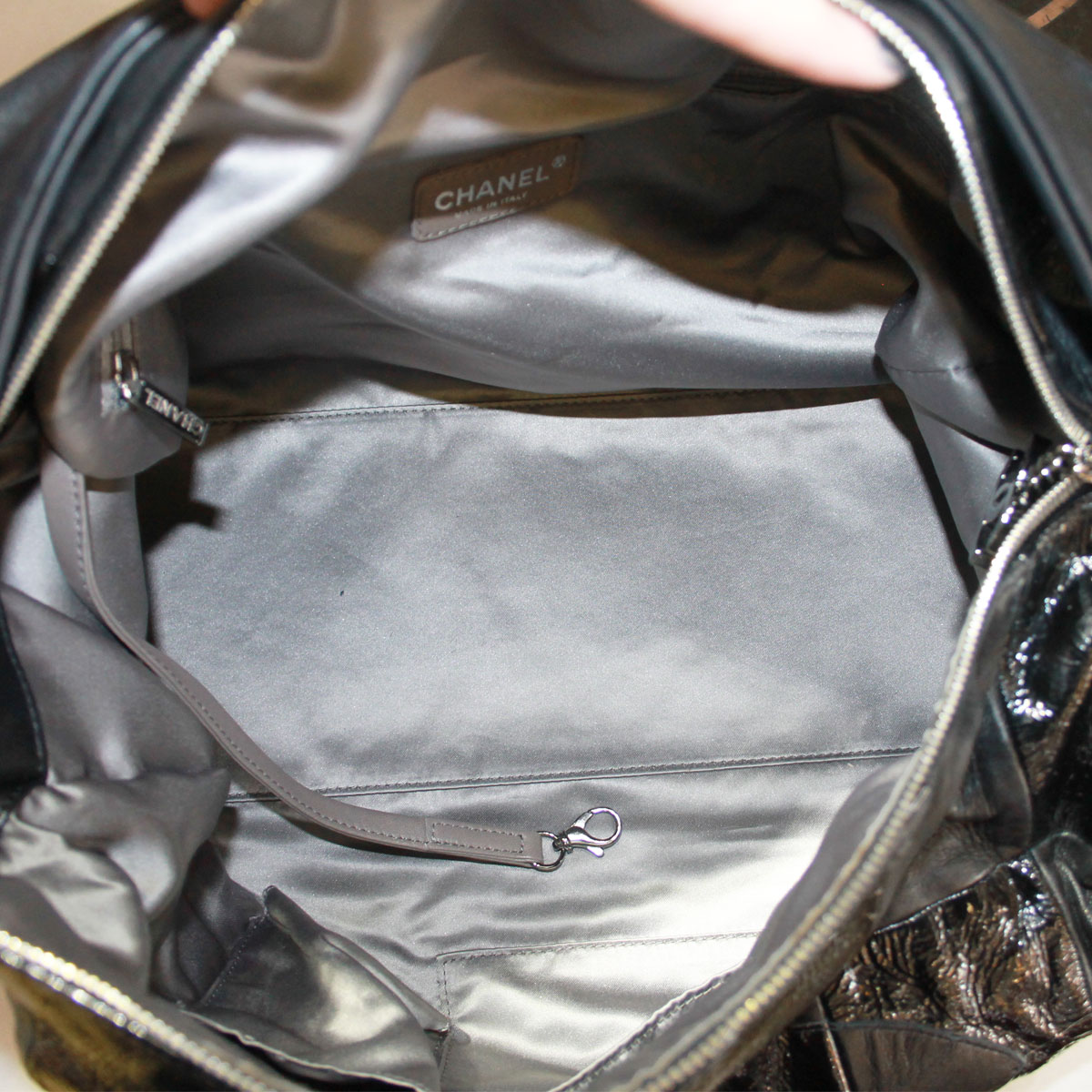 Chanel-Black-Leather-interior Sell chanel hobo bags Boca Raton