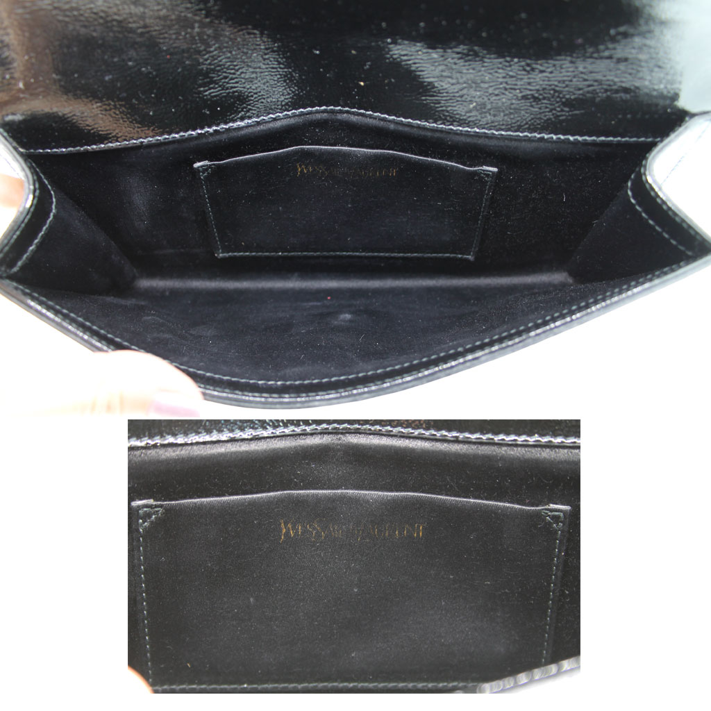 YSL-clutch-interior Sell my YSL clutch
