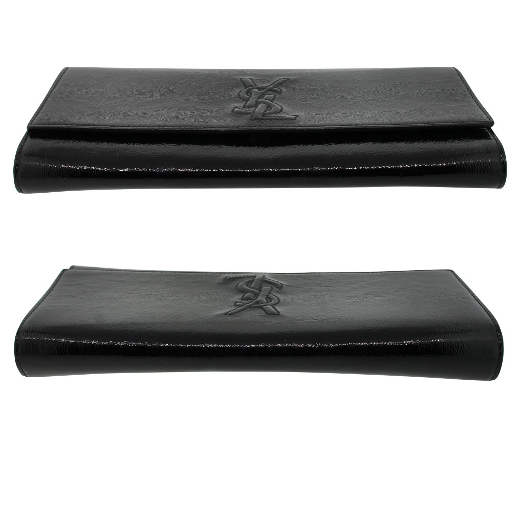 black ysl clutch