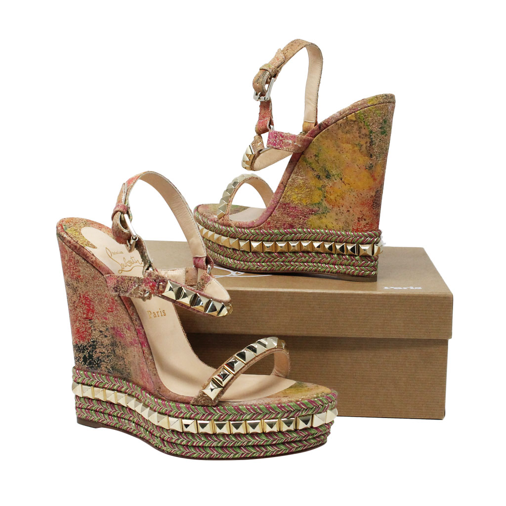 louboutin cataclou wedges