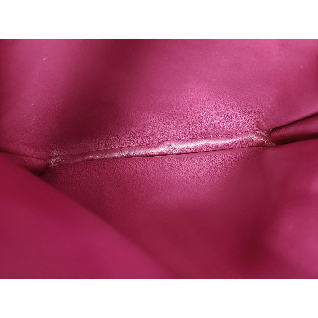 4 Hermes Paris Clou De Selle Fuschia Logo Messenger Crossbody