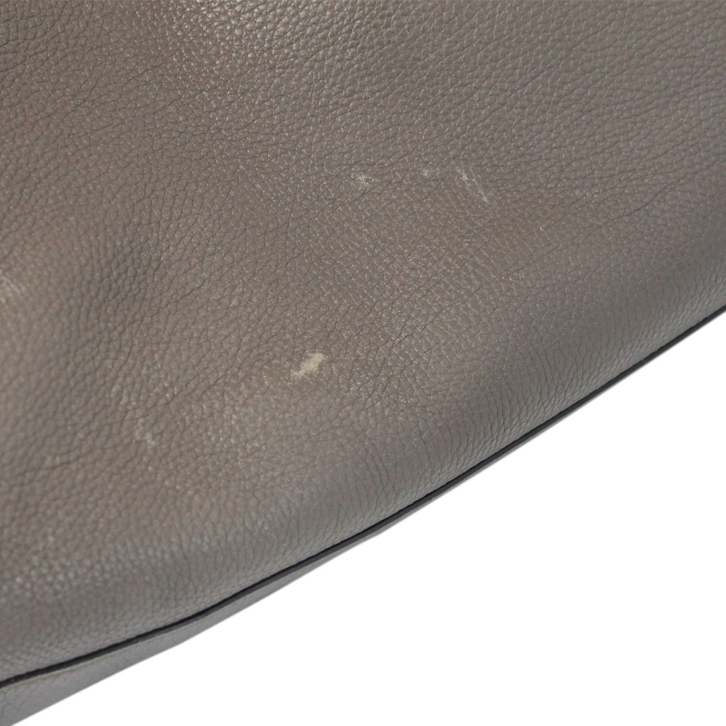 Gucci Pebbled Leather Large Brown Handbag And Shoulder Bag