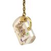 Louis Vuitton White Inclusion Speedy Multi Color Handbag Key Chain