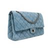 Chanel 2.55 Blue Suede/Nubuck Double Flap Reissue Handbag Shoulder Bag