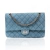 Chanel 2.55 Blue Suede/Nubuck Double Flap Reissue Handbag Shoulder Bag