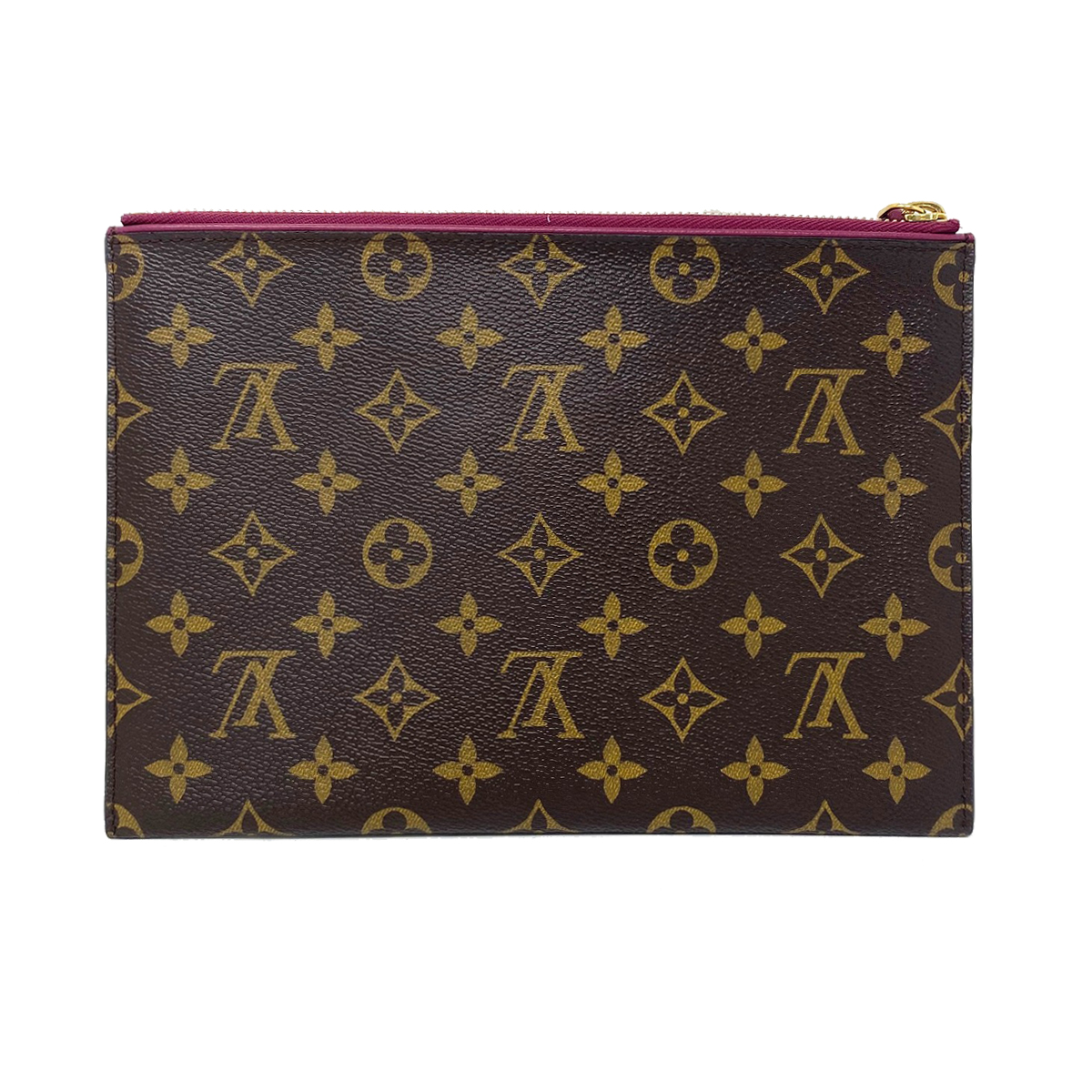 Louis Vuitton Grape Pochette Pallas Monogram Leather Canvas Clutch