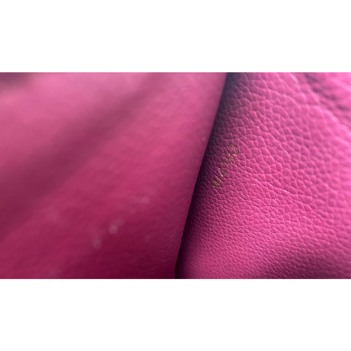 Louis Vuitton Grape Pochette Pallas Monogram Leather Canvas Clutch