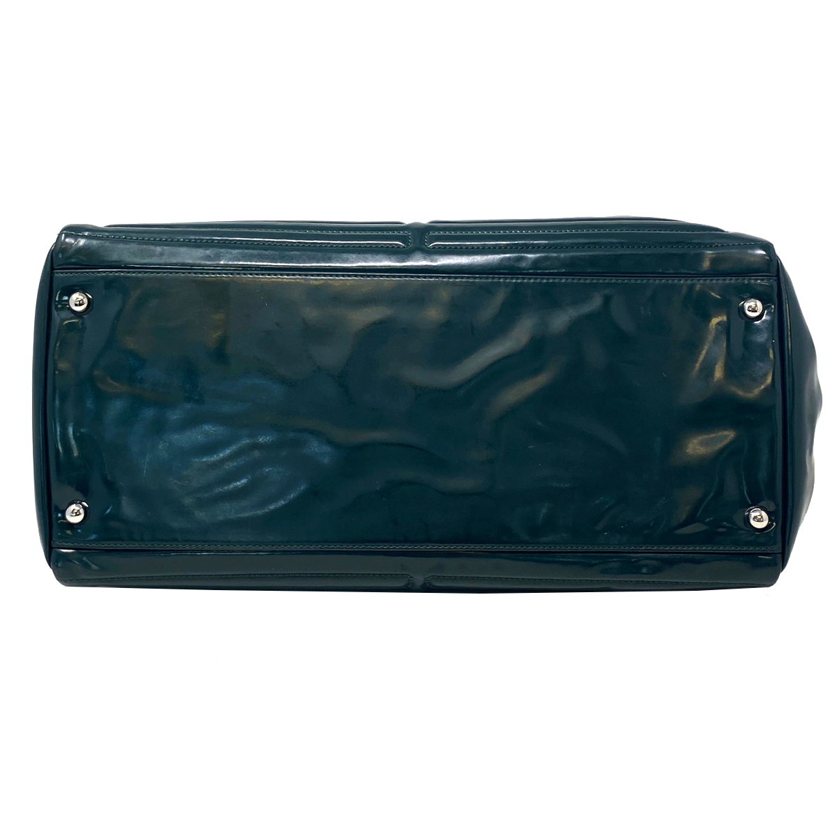 Chanel Ming Coco Green Patent Leather Shoulder Bag