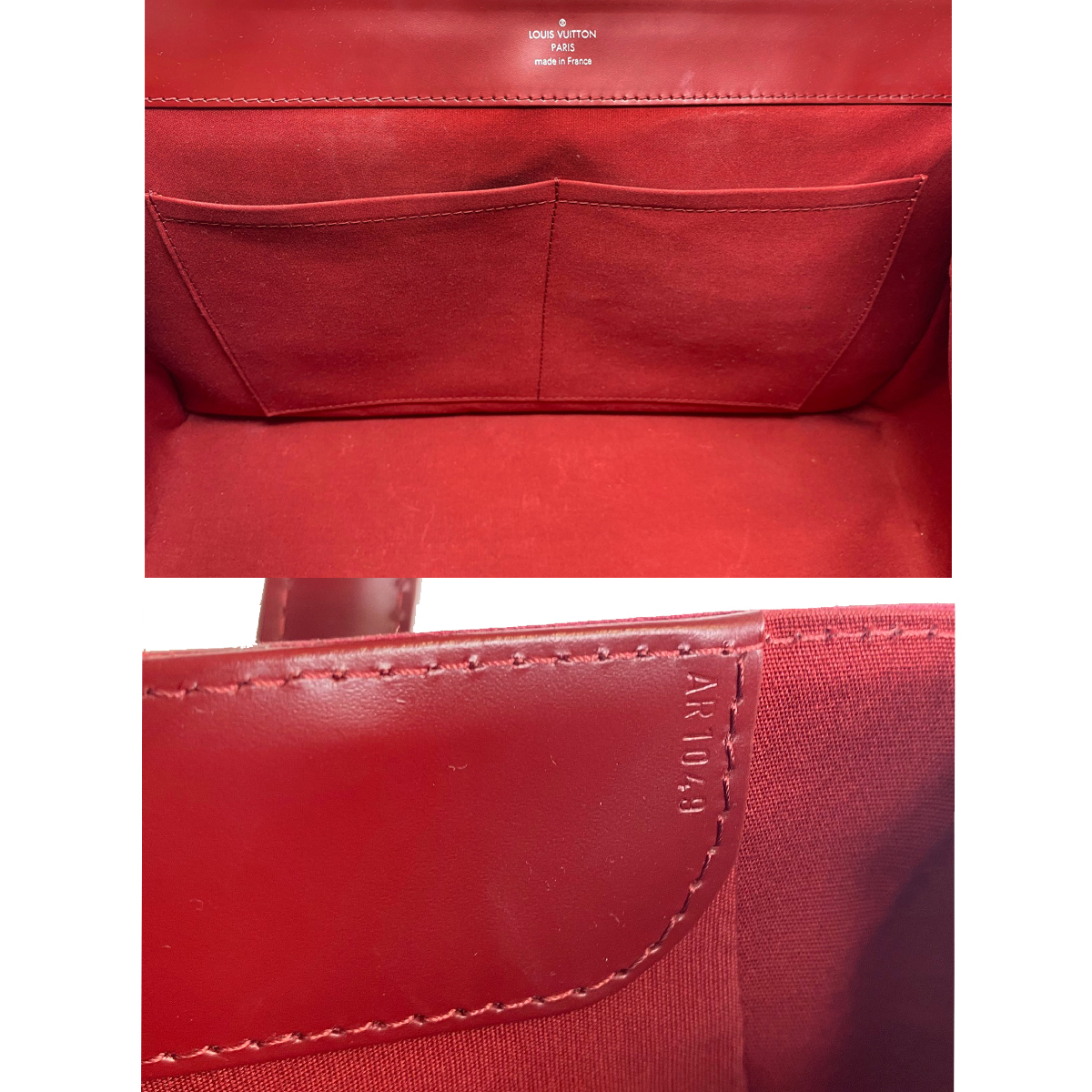 Louis Vuitton Bagatelle GM Red Epi Leather Shoulder Bag