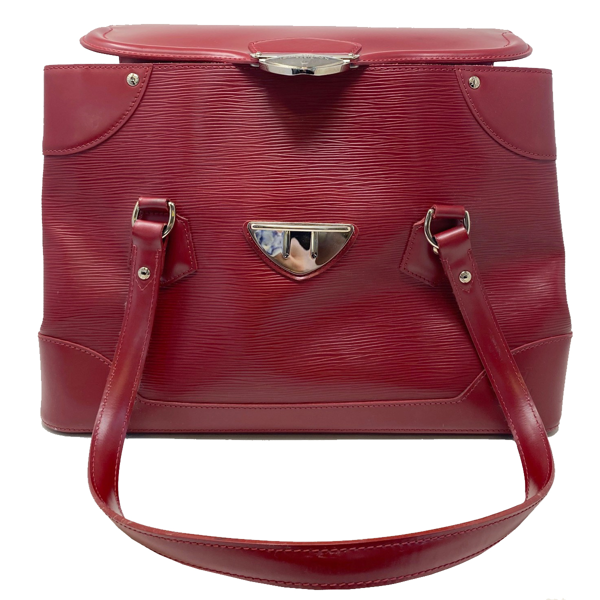 Louis Vuitton Bagatelle GM Red Epi Leather Shoulder Bag