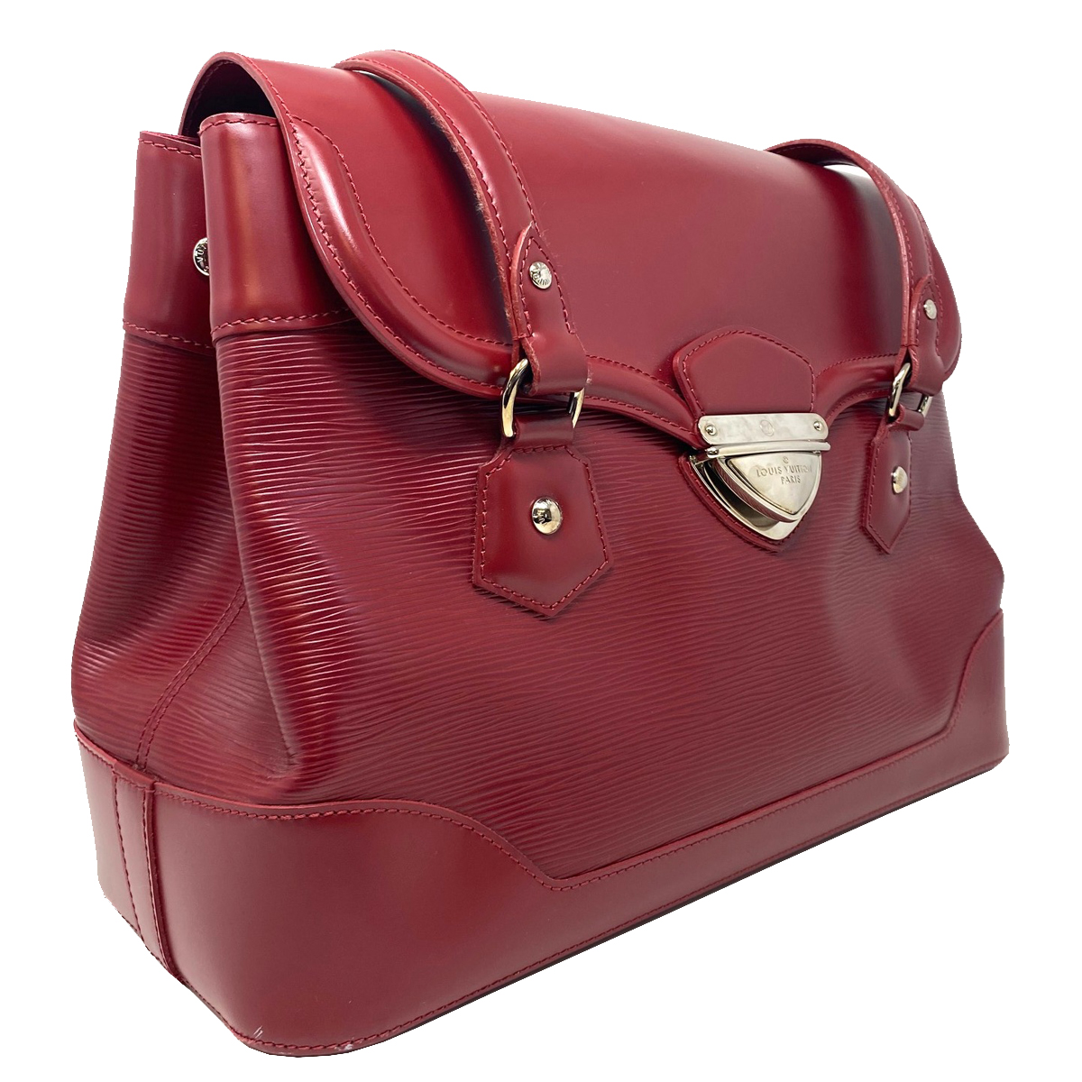Louis Vuitton Bagatelle GM Red Epi Leather Shoulder Bag