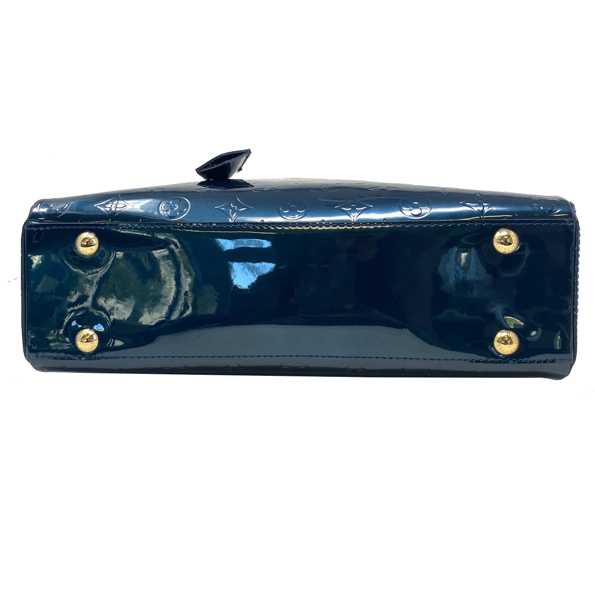 Louis Vuitton Melrose Avenue Blue Nuit Patent Leather Handbag