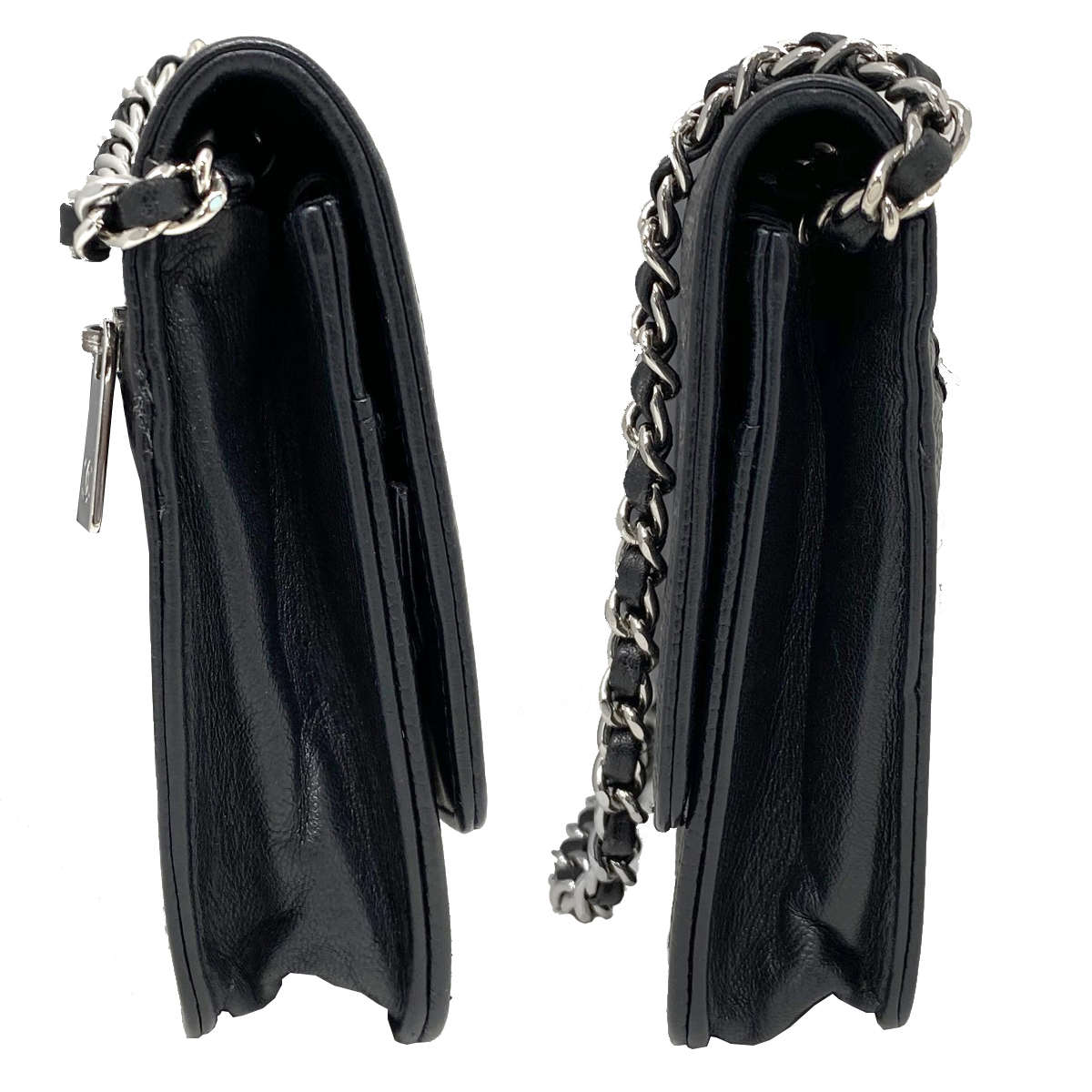 Chanel Timeless WOC Wallet on Chain SHW Caviar Leather Crossbody Bag