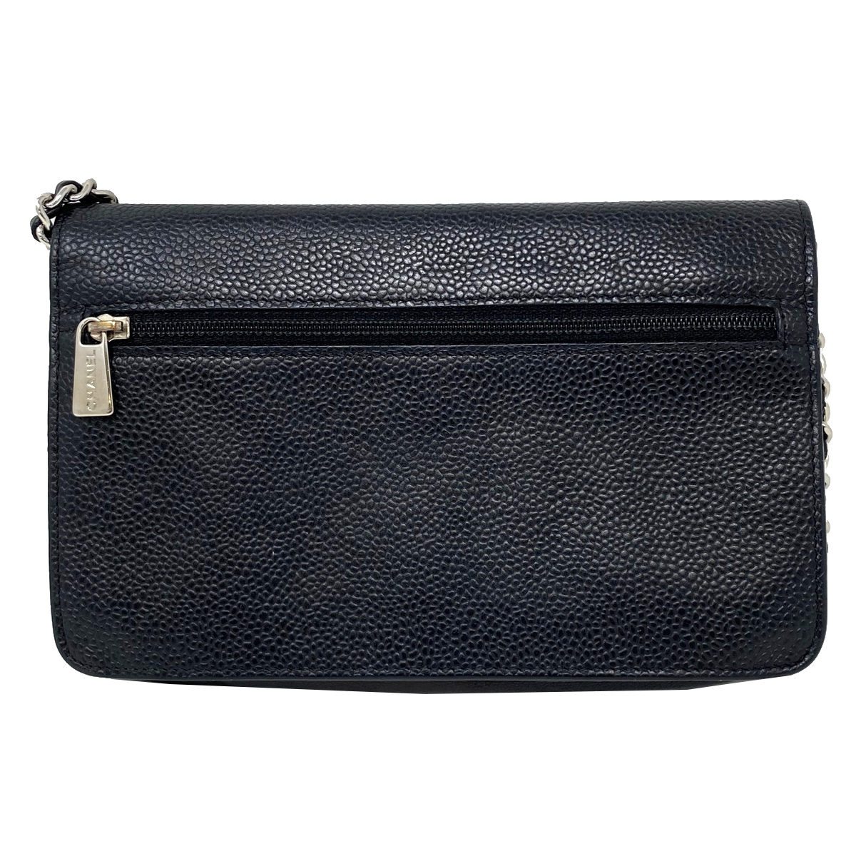 Chanel Timeless WOC Wallet on Chain SHW Caviar Leather Crossbody Bag