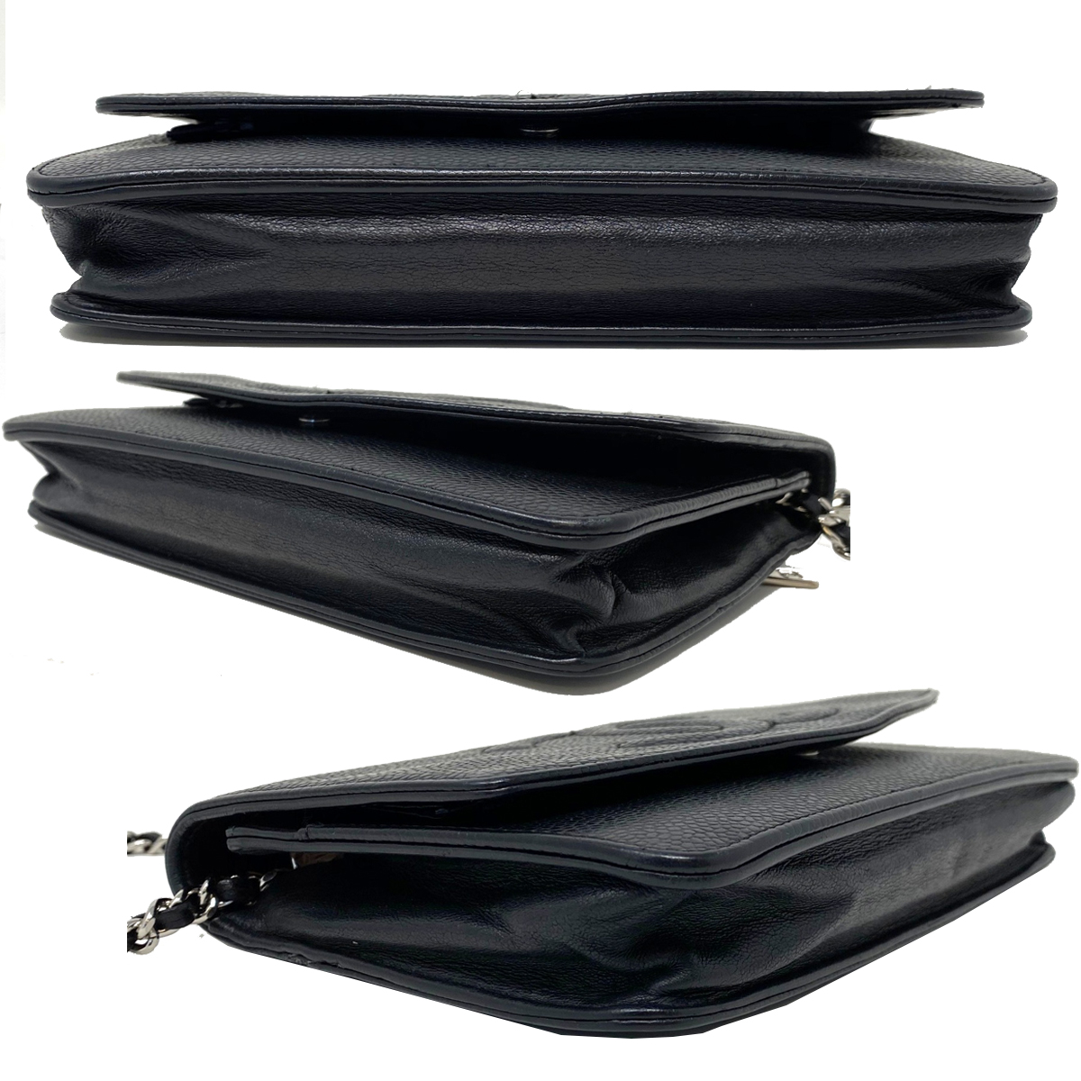 Chanel Timeless WOC Wallet on Chain SHW Caviar Leather Crossbody Bag
