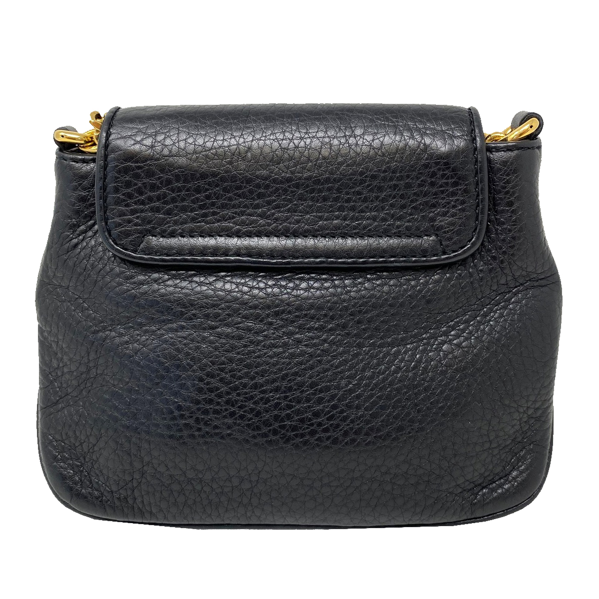Gucci 1973 Small GHW Black Pebbled Leather Crossbody Bag