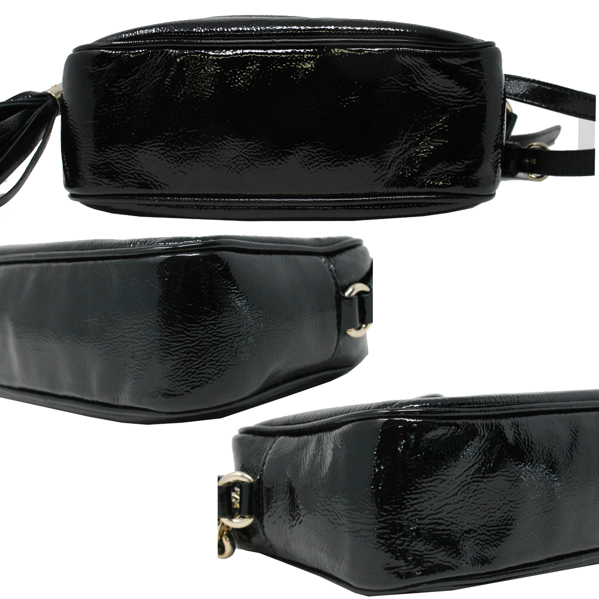 Gucci Soho Disco Black Patent Leather Crossbody Bag