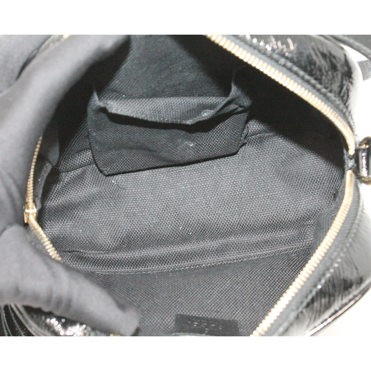 Gucci Soho Disco Black Patent Leather Crossbody Bag