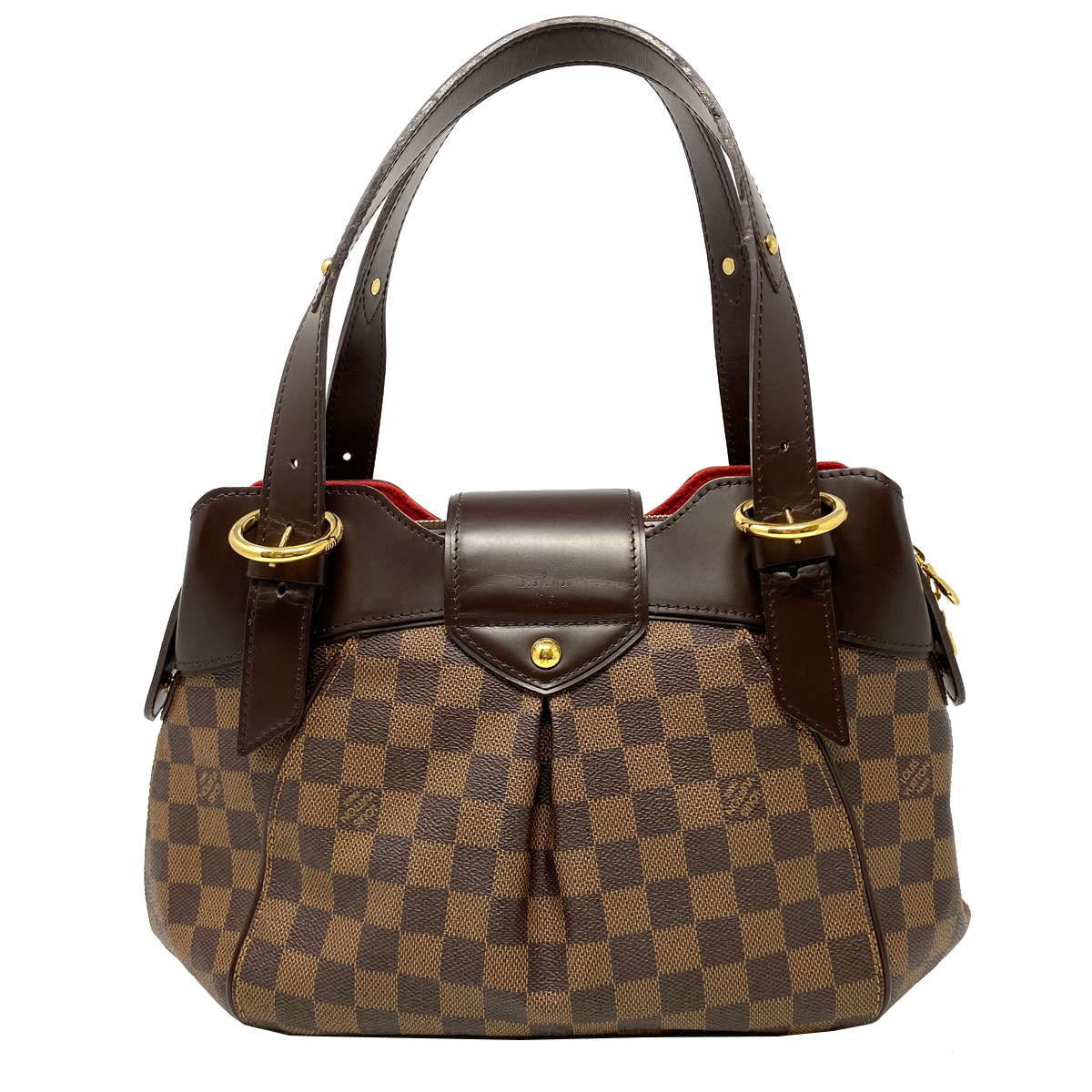 Louis Vuitton Sistina MM Damier Ebene Canvas Shoulder Bag Louis Vuitton Sistina MM Damier Ebene Canvas Shoulder Bag