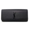 YSL Yves Saint Laurent Kate Black Pebbled Leather Clutch