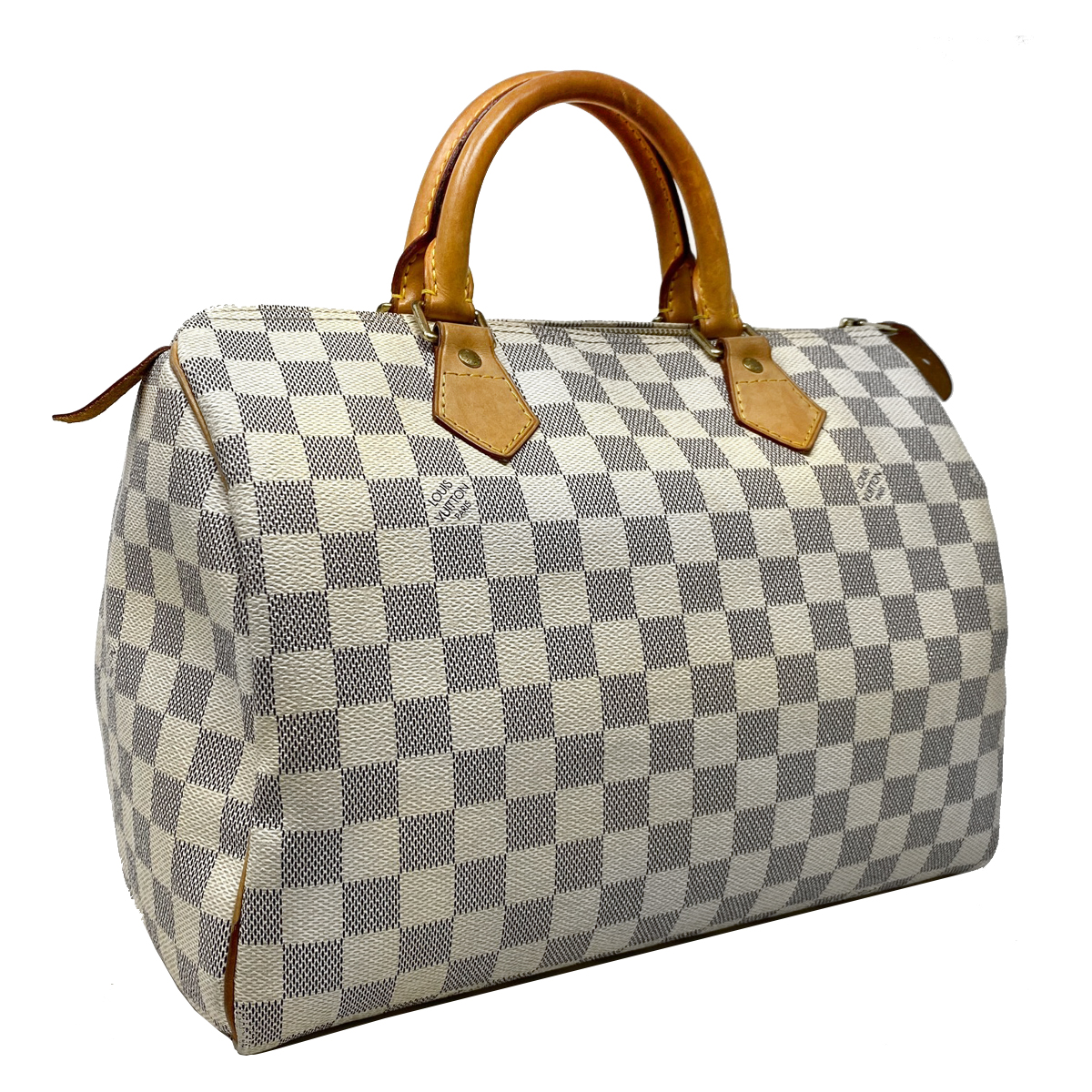 Louis Vuitton Speedy 30 Damier Azur Canvas Handbag Louis Vuitton Speedy 30 Damier Azur Canvas Handbag