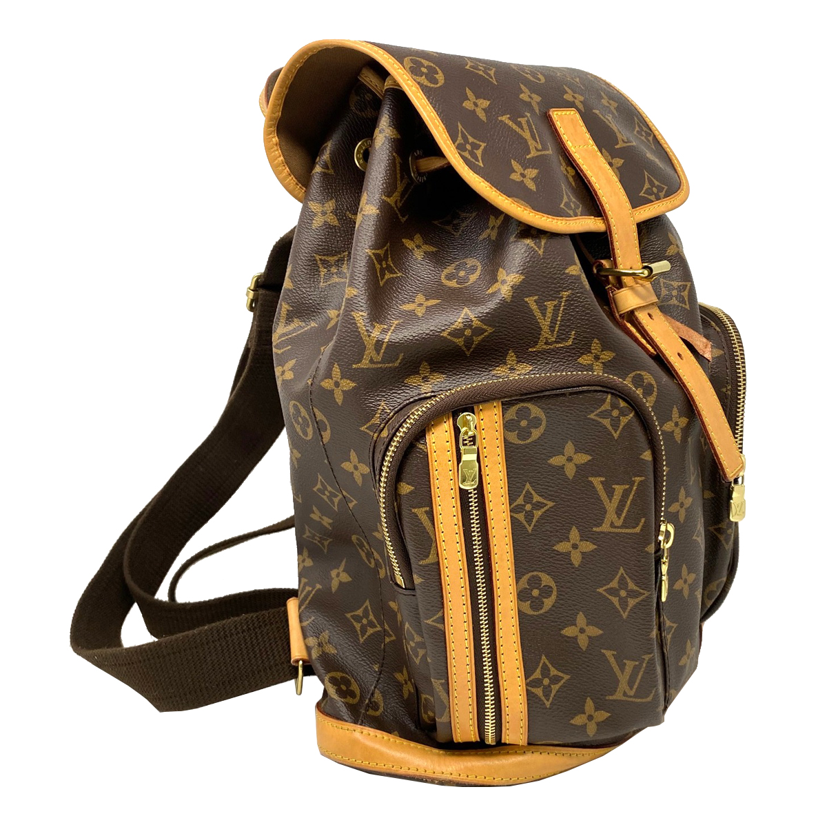 Louis Vuitton Bosphore Monogram Leather Canvas Backpack Louis Vuitton Bosphore Monogram Leather Canvas Backpack