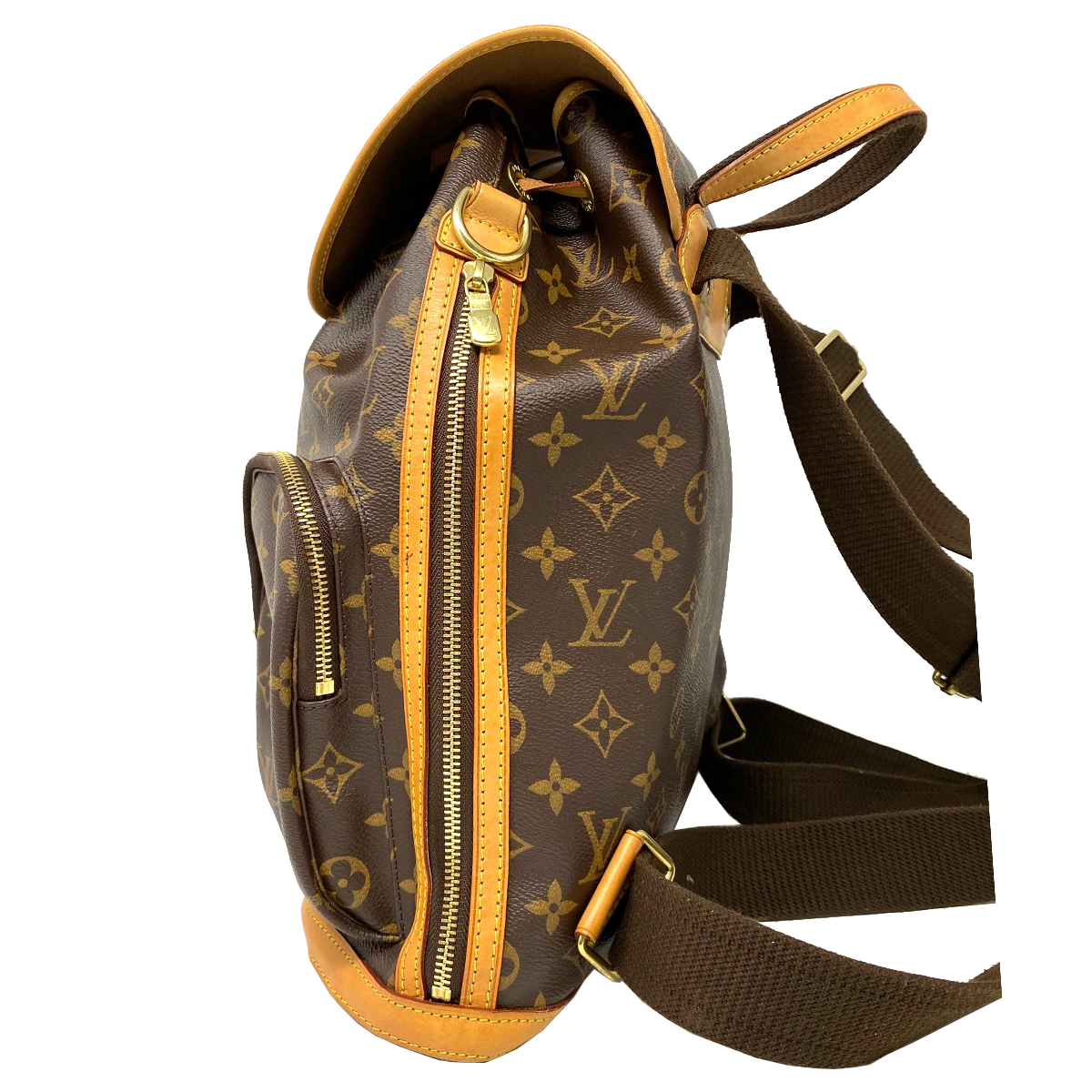Louis Vuitton Bosphore Monogram Leather Canvas Backpack Louis Vuitton Bosphore Monogram Leather Canvas Backpack