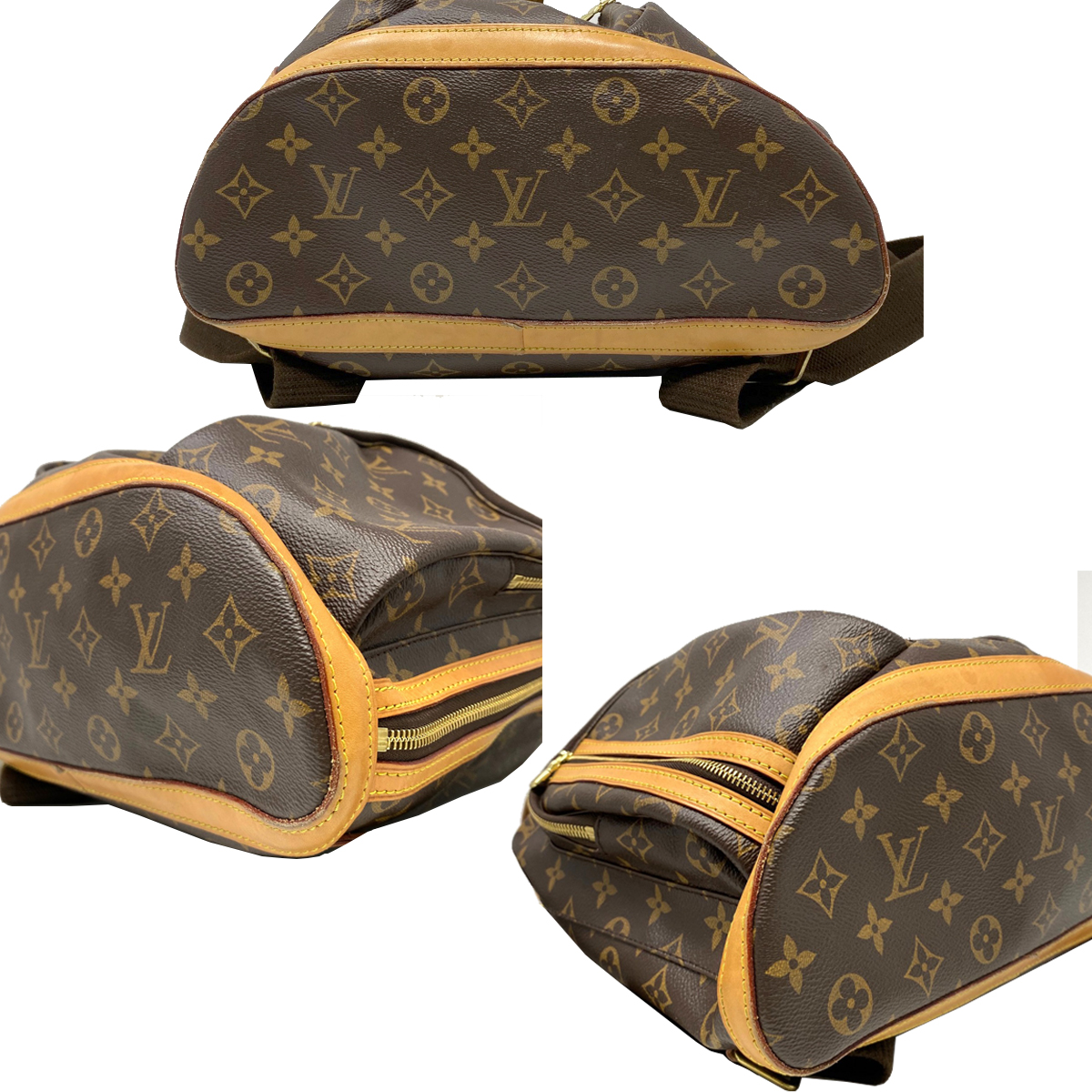 Louis Vuitton Bosphore Monogram Leather Canvas Backpack Louis Vuitton Bosphore Monogram Leather Canvas Backpack