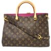 Louis Vuitton Grape Monogram Canvas Pallas Leather Shoulder Bag With Receipt