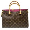 Louis Vuitton Grape Monogram Canvas Pallas Leather Shoulder Bag With Receipt