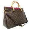 Louis Vuitton Grape Monogram Canvas Pallas Leather Shoulder Bag With Receipt