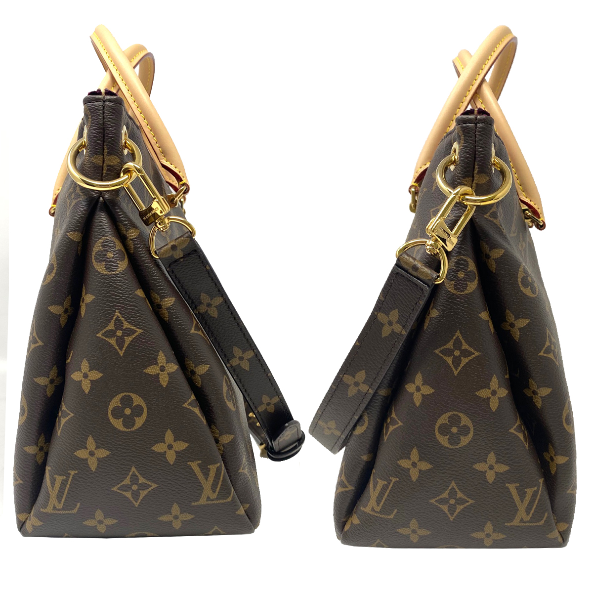 Louis Vuitton Grape Monogram Canvas Pallas Leather Shoulder Bag With Receipt Louis Vuitton Grape Monogram Canvas Pallas Leather Shoulder Bag With Receipt