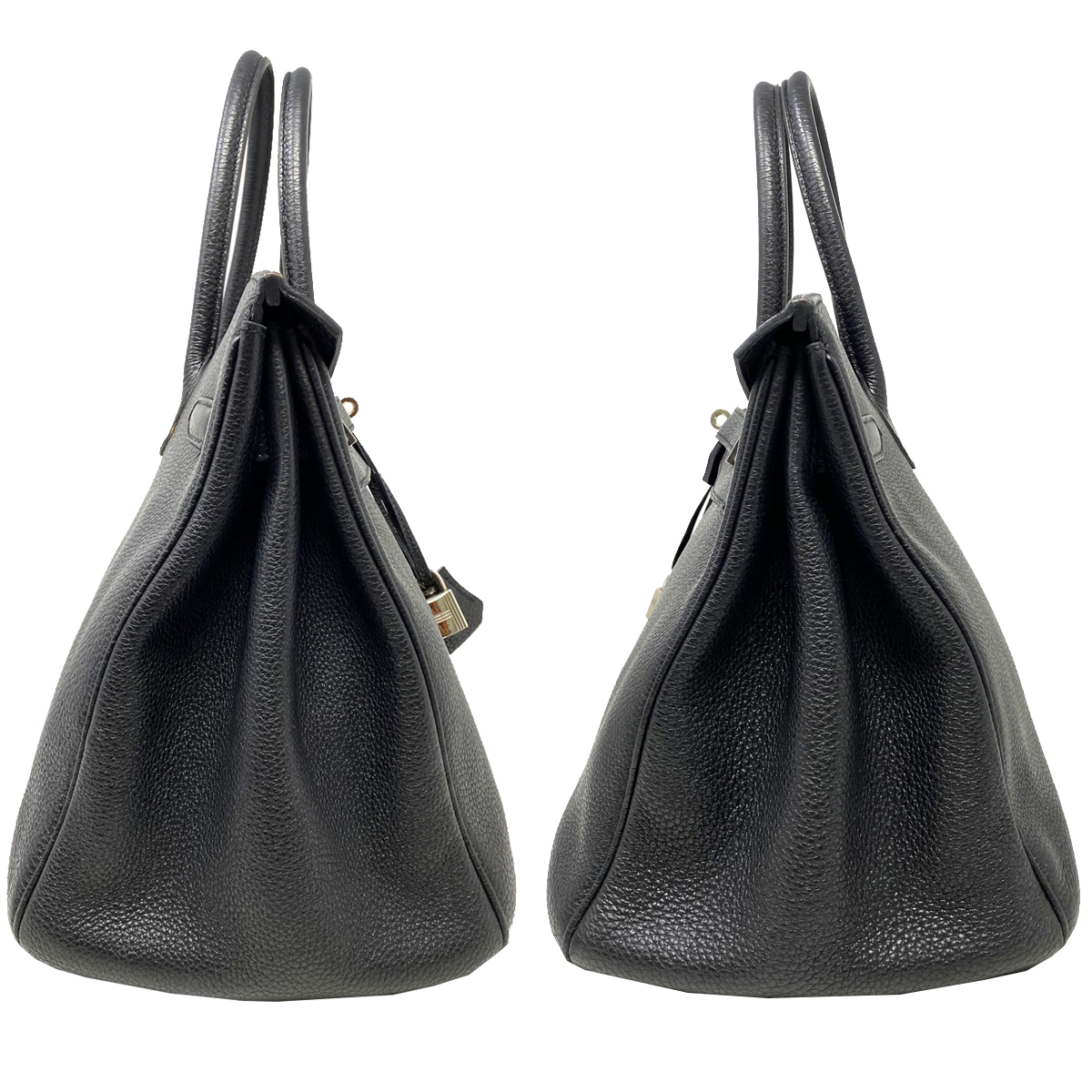 Hermes Birkin 35 Bag Togo Black Leather Palladium Hardware Top Handle Handbag Hermes Birkin 35 Bag Togo Black Leather Palladium Hardware Top Handle Handbag