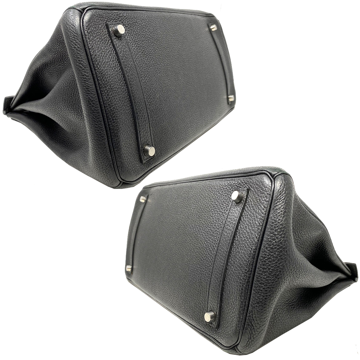 Hermes Birkin 35 Bag Togo Black Leather Palladium Hardware Top Handle Handbag Hermes Birkin 35 Bag Togo Black Leather Palladium Hardware Top Handle Handbag