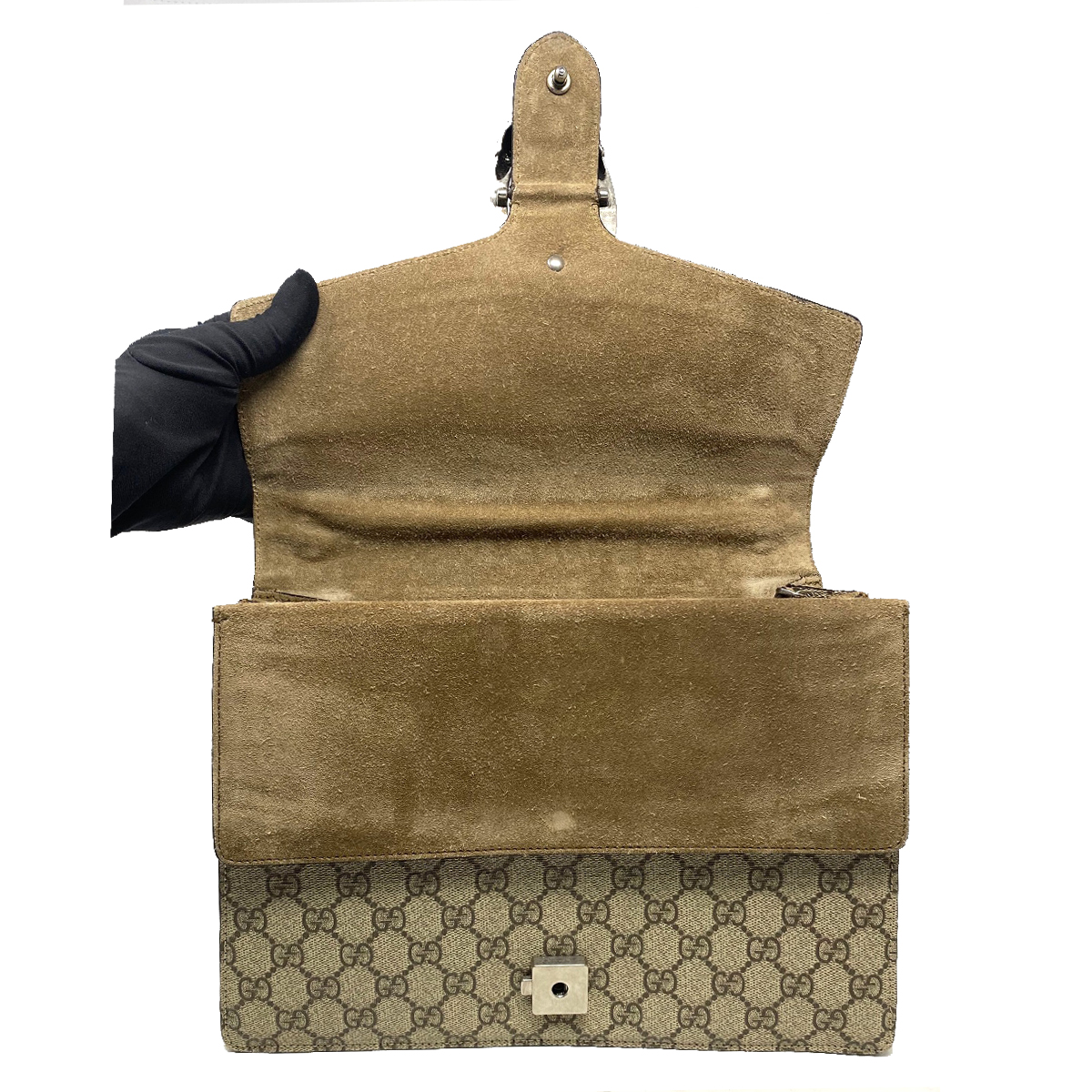 Gucci Dinoysus Medium GG Supreme Canvas Shoulder Bag Gucci Dinoysus Medium GG Supreme Canvas Shoulder Bag