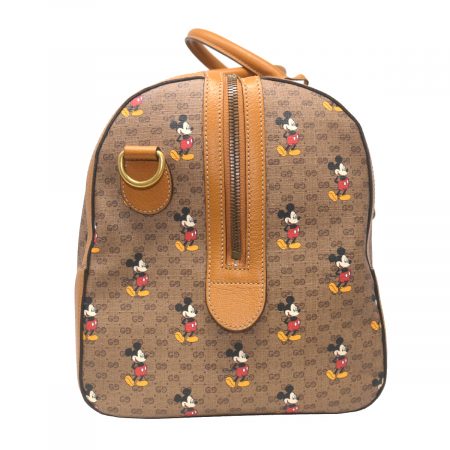 Gucci X Disney Mickey Mouse Monogram Duffel Travel Bag