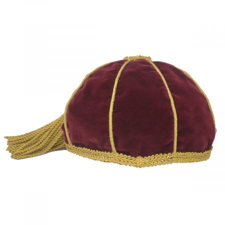 Gucci Red Velvet Hat With Tassel