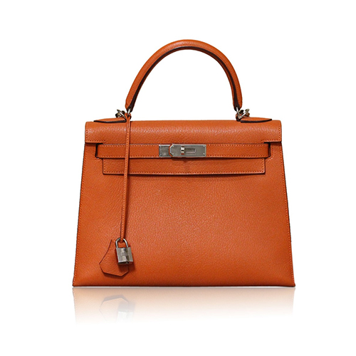 Hermes Kelly 28cm Sellier Epsom Orange