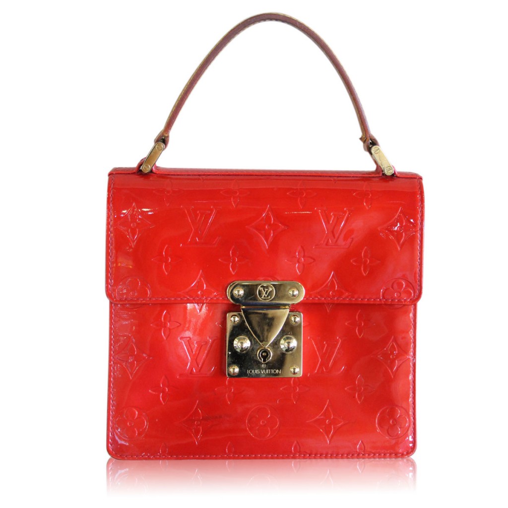 LOUIS VUITTON Spring Street Monogram Vernis Top Handle Handbag - Boca Pawn