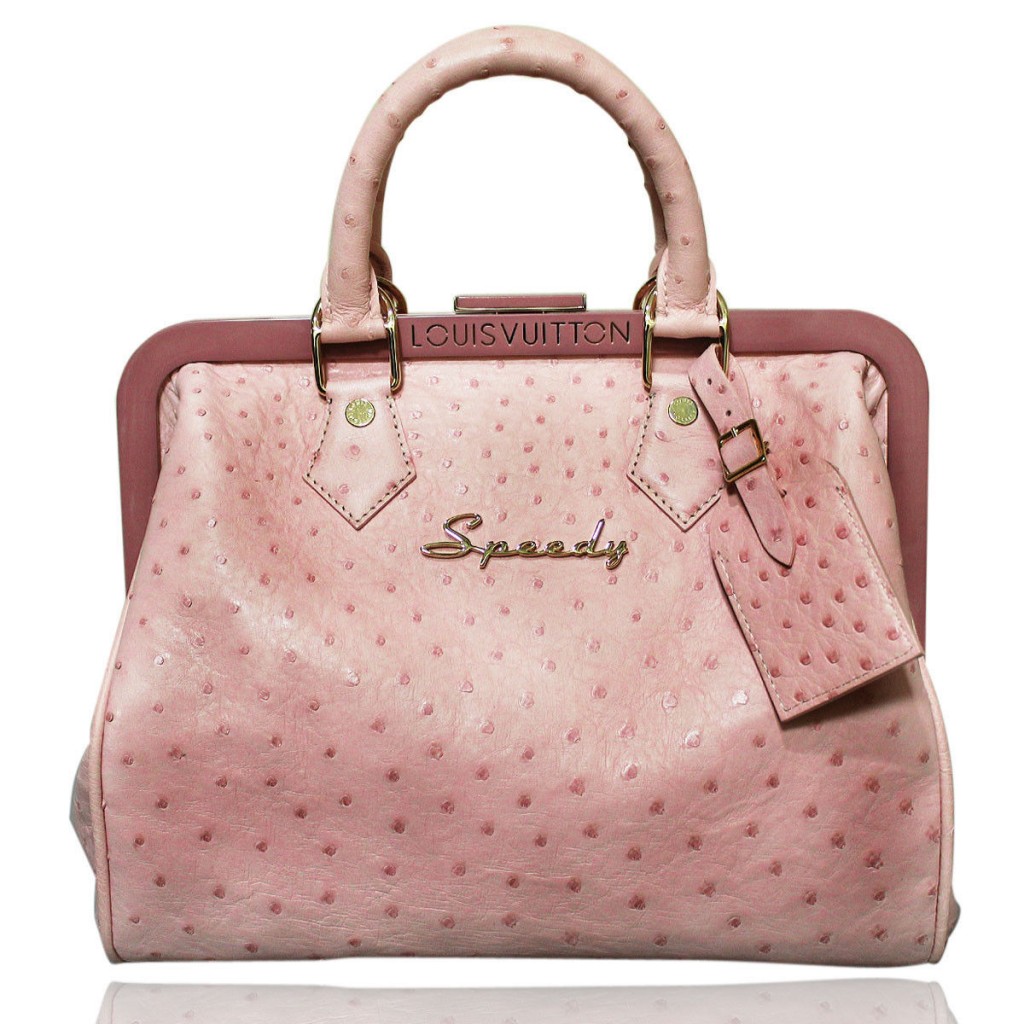 Louis Vuitton Pink Ostrich Speedy